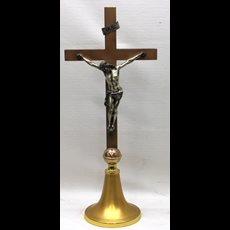 24 1/2" Brass Altar Crucifix SKU C975-065
